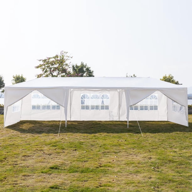 10'x30' Party Tent Canopy With 8 Side Walls - Heavy Duty Wedding Pavilion Gazebo 6 thumbnail image
