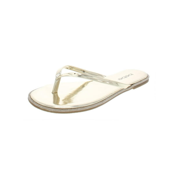 bebe - Bebe Womens Ilistra Patent Slide Flip-Flops - Walmart.com ...