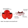 thumbnail image 3 of 2 Pack, Small Dog Halloween for Dogs Halloween for Cats Kitten Halloween Pet Devil Horn Headband and Black Red Cape Set for Halloween Party, Red, 3 of 8