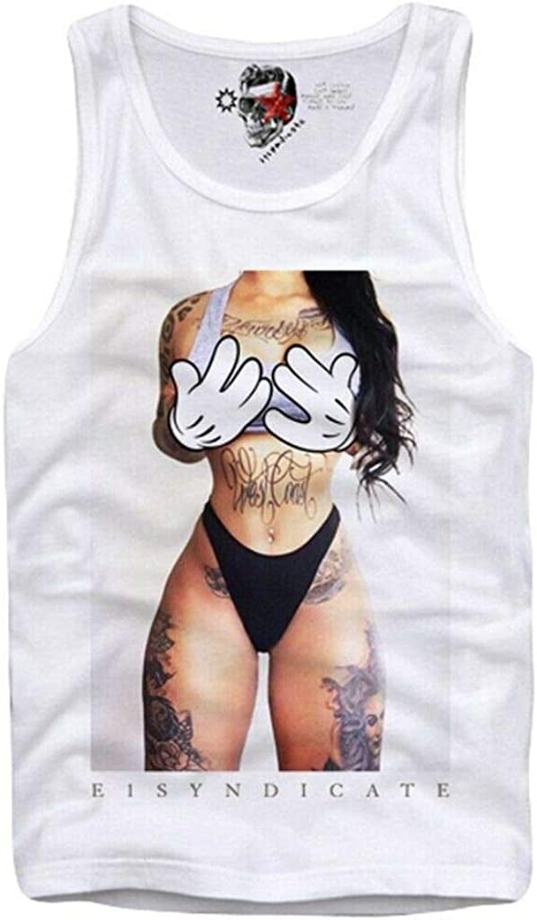 Tank TOP Vest T-Shirt Mickey PIN UP Model Porn Tattoo Tats Art - Walmart.com