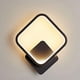 thumbnail image 1 of Lámpara de pared LED cuadrada para interiores Yafido, 12 W, luz blanca cálida, 3000 K, moderna, para escaleras, dormitorios, salas de estar, pasillos, color negro, 1 of 6
