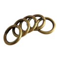 thumbnail image 1 of 5 Piezas Ronda Push Gate Snap Ganchos Primavera Anillo Cierre Mosquetón Bronce 28mm Sunnimix Ganchos de gancho de puerta de aleación, 1 of 7