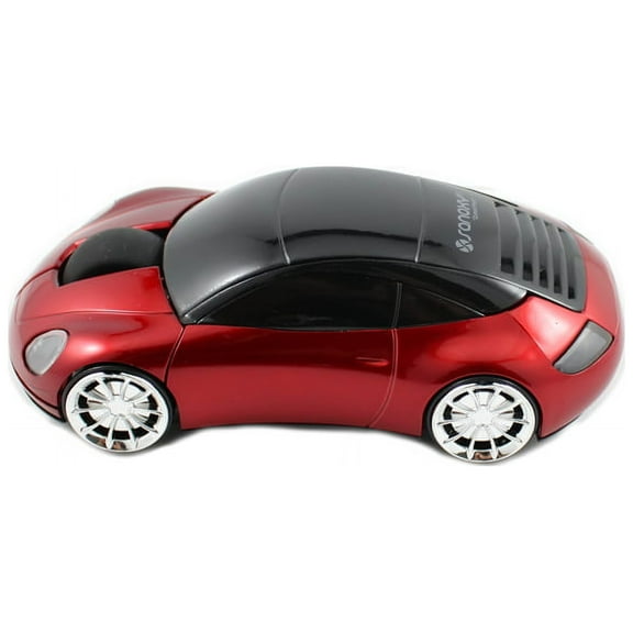 SANOXY Wireless Sport Car Mouse Optical Mouse Mice Ergonomic Design for Computer Laptop RED
