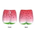 thumbnail image 3 of Yiaed Watermelon Print Women's Running Shorts with Liner 3 Zipper Pockets Elastic Workout Athletic Gym Yoga Shorts-Small, 3 of 7