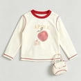 thumbnail image 6 of Gubotare Kids Toddler Girls Long Sleeve T-Shirts Graphic Tees 7T 8T (White,7-8 Years), 6 of 6