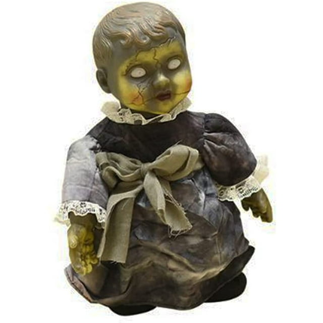 Muñecas de miedo de Halloween Zhivalor inducción activada por voz accesorio de sonido calvo