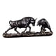 thumbnail image 2 of Figura de toro, estatua de oso y toro Feng Shui, figura de resina exquisita china Cobre 28x8x11.5cm, 2 of 9