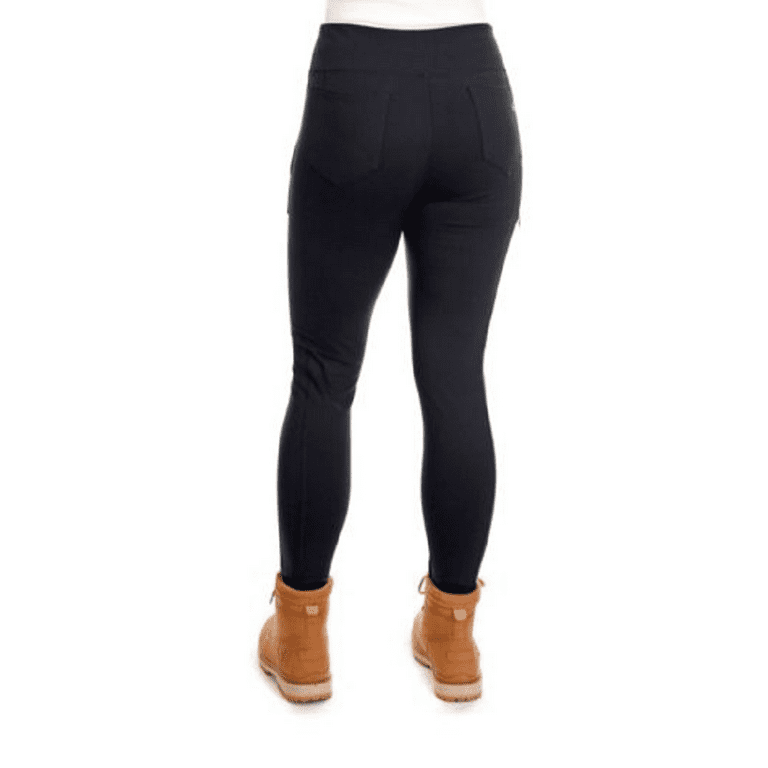 Ridgecut YLB-30451 Women's Stretch Fit Natural-Rise Work Leggings, Black,  Medium 