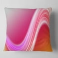 thumbnail image 2 of Designart Pink Abstract Curved Lines - Abstract Throw Pillow - 16x16, 2 of 5