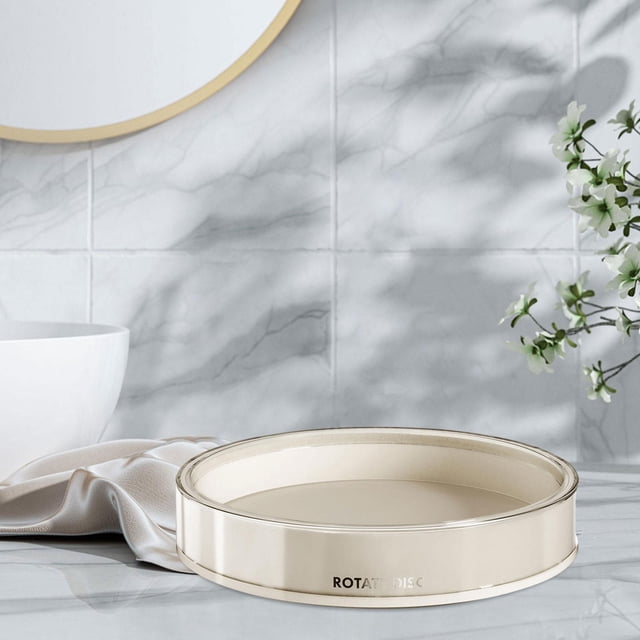 Bandeja giratoria BLESIY Organizador de platos Beige S