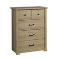 thumbnail image 3 of Mainstays Harrington 4 Drawer Dresser, Washed Oak Finish, 3 of 15