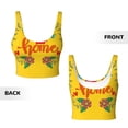 thumbnail image 3 of Sikiie Bless This Home Print Strappy Sports Bra for Women Padded Push Up Sports Bra Athletic Running Sports Bra Workout Bra Yoga Bra, 3 of 5
