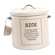 thumbnail image 3 of Caja metálica para almacenar arroz, contenedor de hierro para arroz, contenedor sellado para alimentos, contenedor redondo para arroz Estilo B, 3 of 9