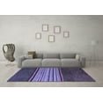 thumbnail image 3 of Ahgly Company Indoor Rectangle Abstract Blue Modern Area Rugs, 6' x 9', 3 of 4