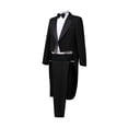 thumbnail image 4 of Nmnitkp Suits for Men Tuxedo Suit Performance Magician Stage Performance Singer Bel Canto Conductor Suit Four-Piece 1PC Suit Jacket +1PC Bow Tie +1PC Waist Wrap +1PC Suit Pants, 4 of 9