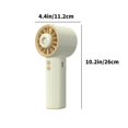 thumbnail image 3 of ChicYu No-Blade Misting Fan 3 Speed Adjustable USB Rechargeable Humidifying Air Cooler, Silent Portable Desktop Fan with Water Spray Function White, 3 of 5