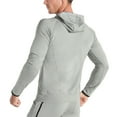 thumbnail image 3 of BROKIG Mens Full Zip Up Lightweight Gym Workout Hoodies, Quick-Drying Running Jacket Athletic Hooded Sweatshirts Long Sleeve with Pockets (Large, Light Grey), 3 of 7