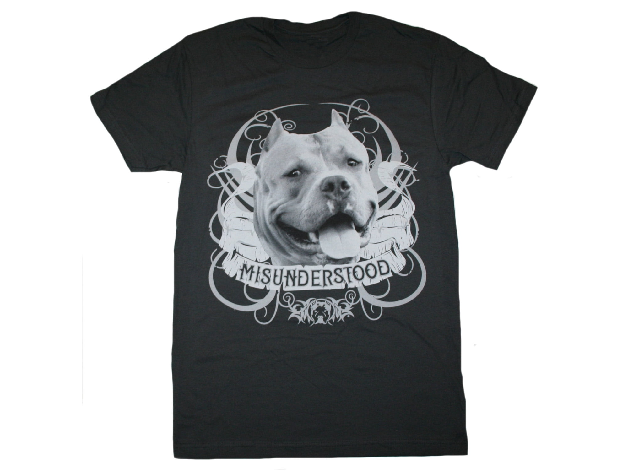 Pitbull Party Ringer Shirt Dog Fun