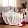 thumbnail image 2 of 39/59In Handmade Crochet Rose Bouquet Throw Blanket, Bouquet-Style Floral Throw Blanket, Soft DIY Bouquet-Style Home Decor for Valentine's, 2 of 7