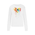 thumbnail image 3 of Ichuanyi Womens Fall Tops, Women's Casual Horse Head Heart-Shaped Printing Raglan Long Sleeve Blouse Tops, 3 of 3
