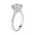 thumbnail image 2 of 2ct Round Cut Wedding AAA Cz 925 Silver Women's Love Heart Fashion Ring Size 4-9, 2 of 8