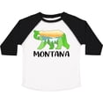 thumbnail image 3 of Inktastic Montana Lake and Trees in Bear Silhouette Boys or Girls Toddler T-Shirt, 3 of 5