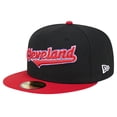thumbnail image 3 of Men's New Era Black Cleveland Indians Cooperstown Collection Retro Spring Training 59FIFTY Fitted Hat, 3 of 6