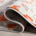 thumbnail image 6 of SAFAVIEH Madison Candelario Abstract Polka Dots Area Rug, Grey/Orange, 8' x 10', 6 of 8