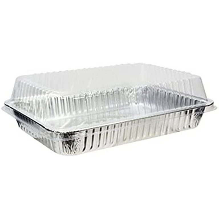 VeZee Durable Full Size Deep Aluminum Foil Roasting & Steam Table Pans -  Best for Baking Roasting Cooking & All kind of Meal Prep for large Group-  15