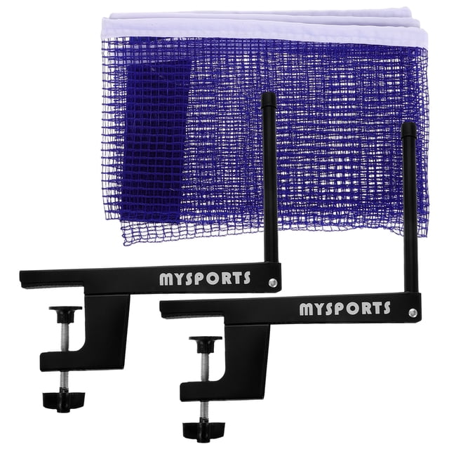 Ensemble Portable de Filet et Poteau de Tennis de Table, Filet en Maille Élastique Universel pour Accessoires de Table de Jeu de Ping-Pong Intérieurs et Extérieurs