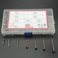 thumbnail image 2 of 1 caja 200 PCS Tornillos para madera M4 Tornillos autorroscantes de rosca gruesa Tornillos multiuso de alto rendimiento Kit surtido de tornillos para madera para muebles y gabinetes Rojo Verde, 2 of 5
