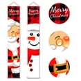 thumbnail image 3 of Billuyoard 1 par de pancartas para puerta, ambiente de fiesta de Navidad, decoración de Papá Noel, 30x180cm, accesorios de fotografía de tela Oxford Kits de decoración para fiestas Billuyoard HA008631-00, 3 of 6