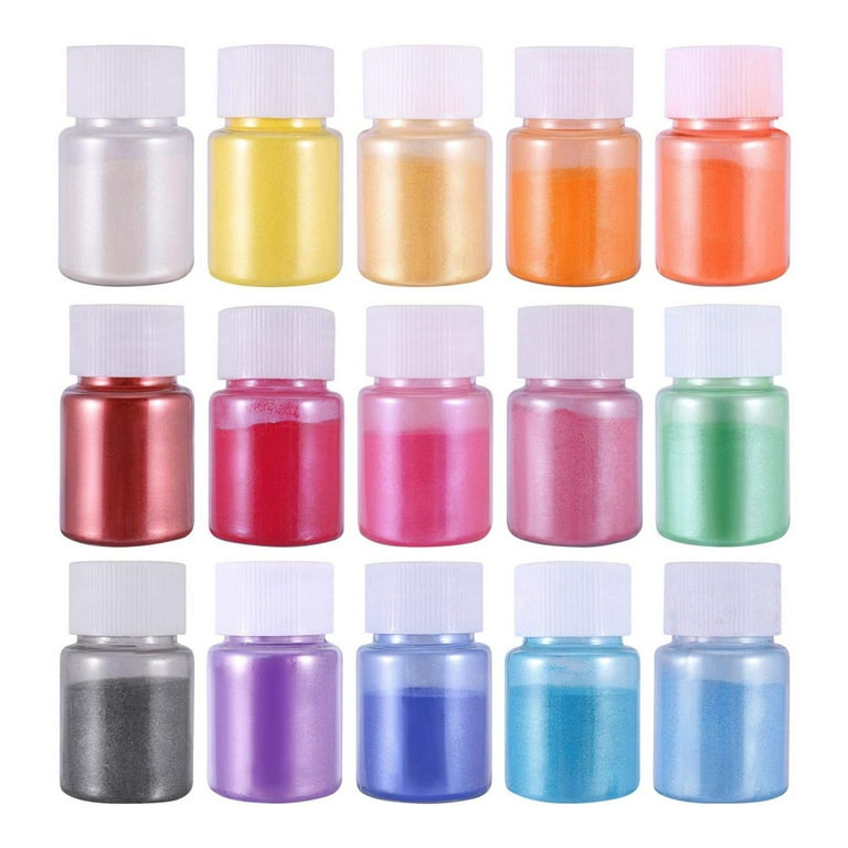 SEISSO 32 Colors Mica Powder Rich Coloring Pigment Powder in Jars, for  Epoxy Resin, Slime, Bath Bomb, Soap Making, Supplies Powder Pigments, DIY  Craft, Acrylic Paints Set(5g/0.18oz Each Color) 