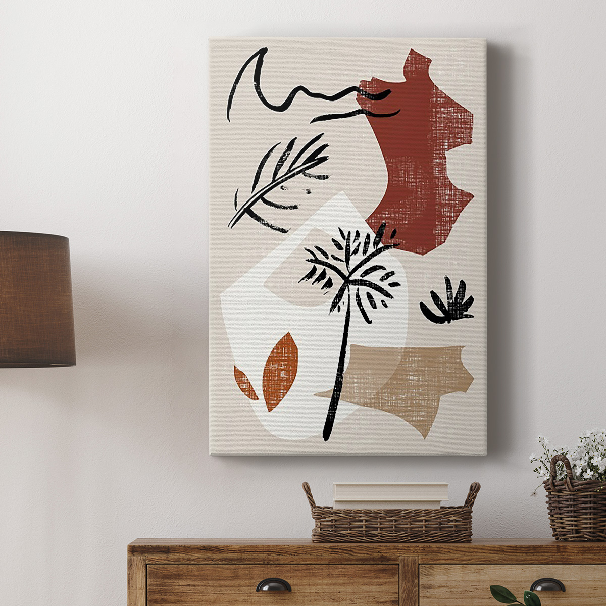 Soft Palms V Premium Gallery Wrapped Canvas - Ready to Hang