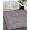 thumbnail image 2 of Ahgly Company Indoor Round Mid-Century Modern Mauve Taupe Purple Oriental Area Rugs, 7' Round, 2 of 6