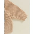 thumbnail image 7 of FEORJGP Kids Girls Knitwear Sweater 1T-5T Toddler Baby Long Sleeve Knitted Pullover T-Shirts Casual Colorful Letter Embroidery Jumpers Fashion Cozy Wa Girl Loose Soft Clothes for Spring Fall, 7 of 7