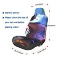 thumbnail image 3 of Wukai Colorful Frog Among Flowers Full Set Car Seat Covers with Soft Padding Universal Auto Front Seats Protector and Cushion Mat, 3 of 5