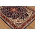 thumbnail image 3 of Tayse Sensation Area Rug 4787 NAVY Traditional Navy Blue Bordered Medallion 2' x 3' Rectangle, 3 of 3