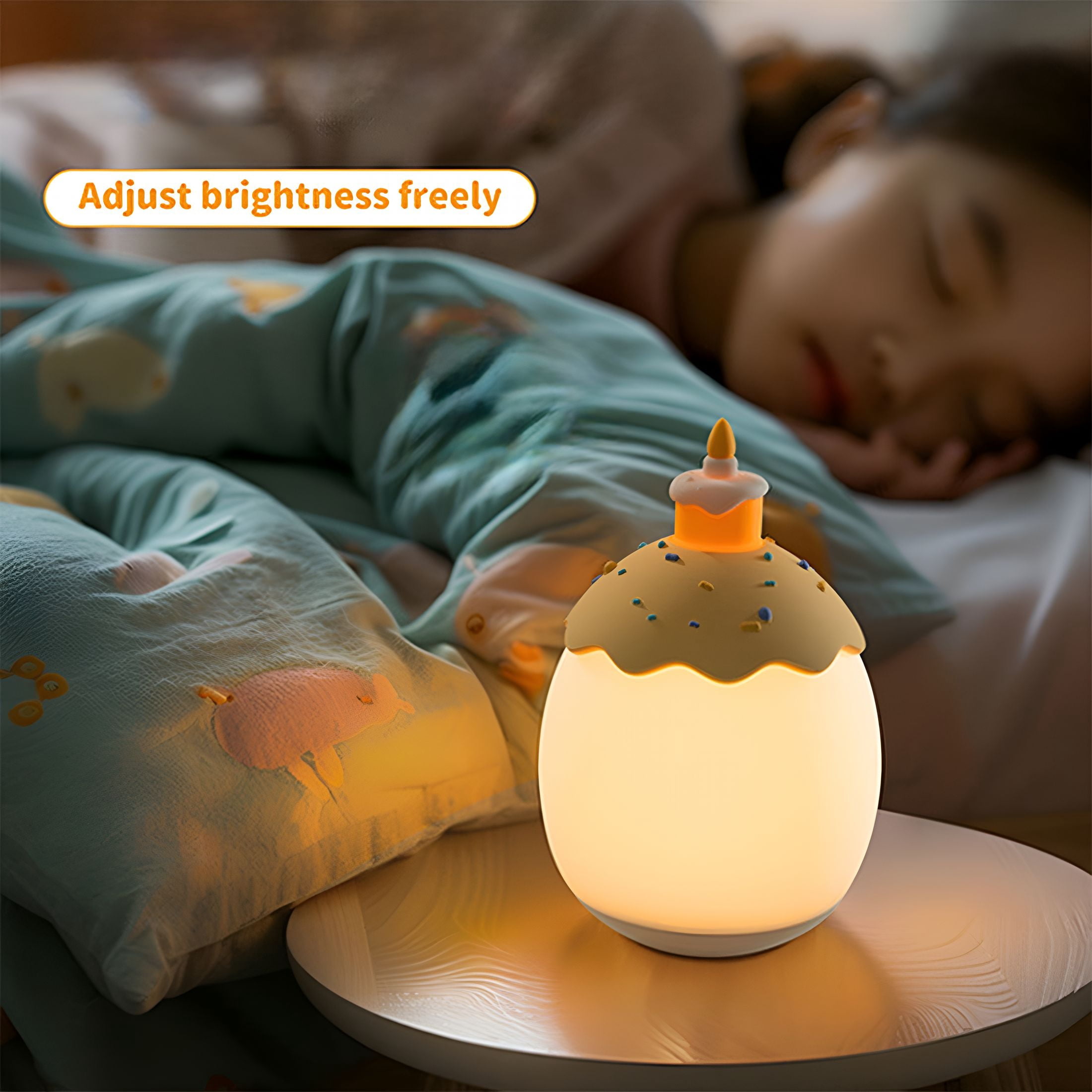 HIBIBUD 2026 New Egg Night Light Ornament Easter Gift Silicone Lamp Bedside Night Light Egg Nightlight for Baby Nursery for Bedroom, Playroom,Kids Room