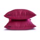 thumbnail image 5 of Fundas de almohada lisas HomeCentric en color magenta (paquete de 2), 65 x 65 cm (26 x 26 pulgadas), fundas de almohada europeas, fundas de almohada decorativas de seda artística lisas y lisas,, 5 of 5