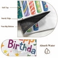 thumbnail image 5 of Happy Birthday Runner Rugs 2x6 ft Colorful Candles Pentagram Washable Hallway Rugs Non-Slip Floor Mats Absorbent Carpet Bedside Runners for Bedroom Kitchen Bathroom Laundry Room, 5 of 9