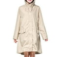 thumbnail image 1 of Veste d'Hiver pour Femmes, Anoraks Légers pour Hommes et Femmes Veste Extérieure pour Randonnée Coupe-Vent Respirant Imperméable de Voyage (Beige, m), 1 of 5
