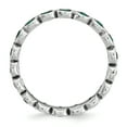 thumbnail image 2 of Bague en Argent Sterling Stackable Expressions May Swarovski Taille 9, 2 of 3