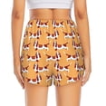 thumbnail image 2 of Lsque Dachshund Dog Puppy Printed Women's Running Shorts with Liner Pockets,Elastic Quick Dry Workout Athletic Gym Yoga Shorts,Womens High Waist Shorts-, 2 of 9