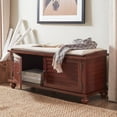 thumbnail image 5 of Weston Home Georgia Entryway Storage Bench with Cushion, Espresso, 5 of 5