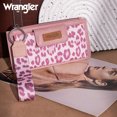 thumbnail image 5 of Wrangler Minimalist Wristlet Wallet with Phone Slot & RFID Protection & Smooth Zipper, Leopard-Pink, 5 of 8