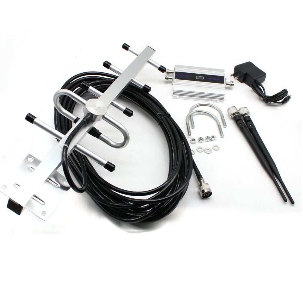 Cell Phone Signal Booster Amplifier Repeater GSM 900MHz Mobile 2G 3G 4G Yagi Kit