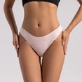 thumbnail image 2 of Lunuaoe Women's Low Waist Cheeky Panties, Skin-Friendly Cotton Crotch Underwear, Breathable Solid Color Briefs, 2 of 8
