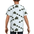 thumbnail image 5 of Wukai Sea Turtle Youth Unisex Short Sleeve T-Shirt for Boys, Girls, Teens, and Kids-X-Small, 5 of 7
