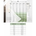 thumbnail image 7 of No Hook Shower Curtains, Sage Green White Ombre Long Bathtub Curtains with Snap in Liner, Country Modern Stripes Lines Waterproof Washable Fabric Bathroom Shower Curtain Sets, 72" x 78", 7 of 7